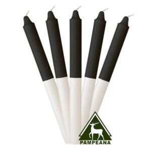 Vela super negra y blanca