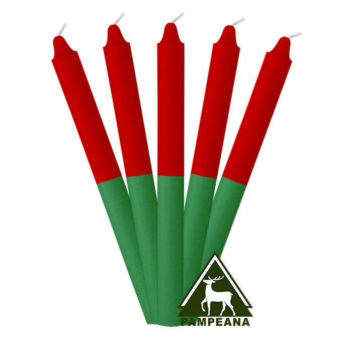 Vela super roja y verde