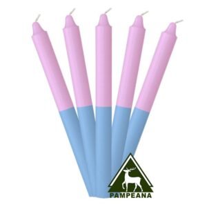 Vela super rosada y celeste