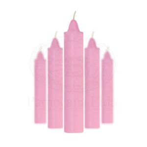Vela-segura-de-15cm-Rosada Vela segura rosada de 15cm lisa