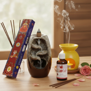 Fuente de agua Ganesha dorada