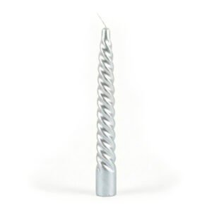 Vela torneada Plateada