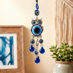 Colgante ojo turco y buho