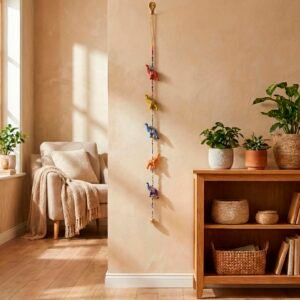 Colgante de Elefantes colorido de tela