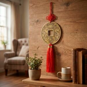 Colgante moneda grande Feng Shui
