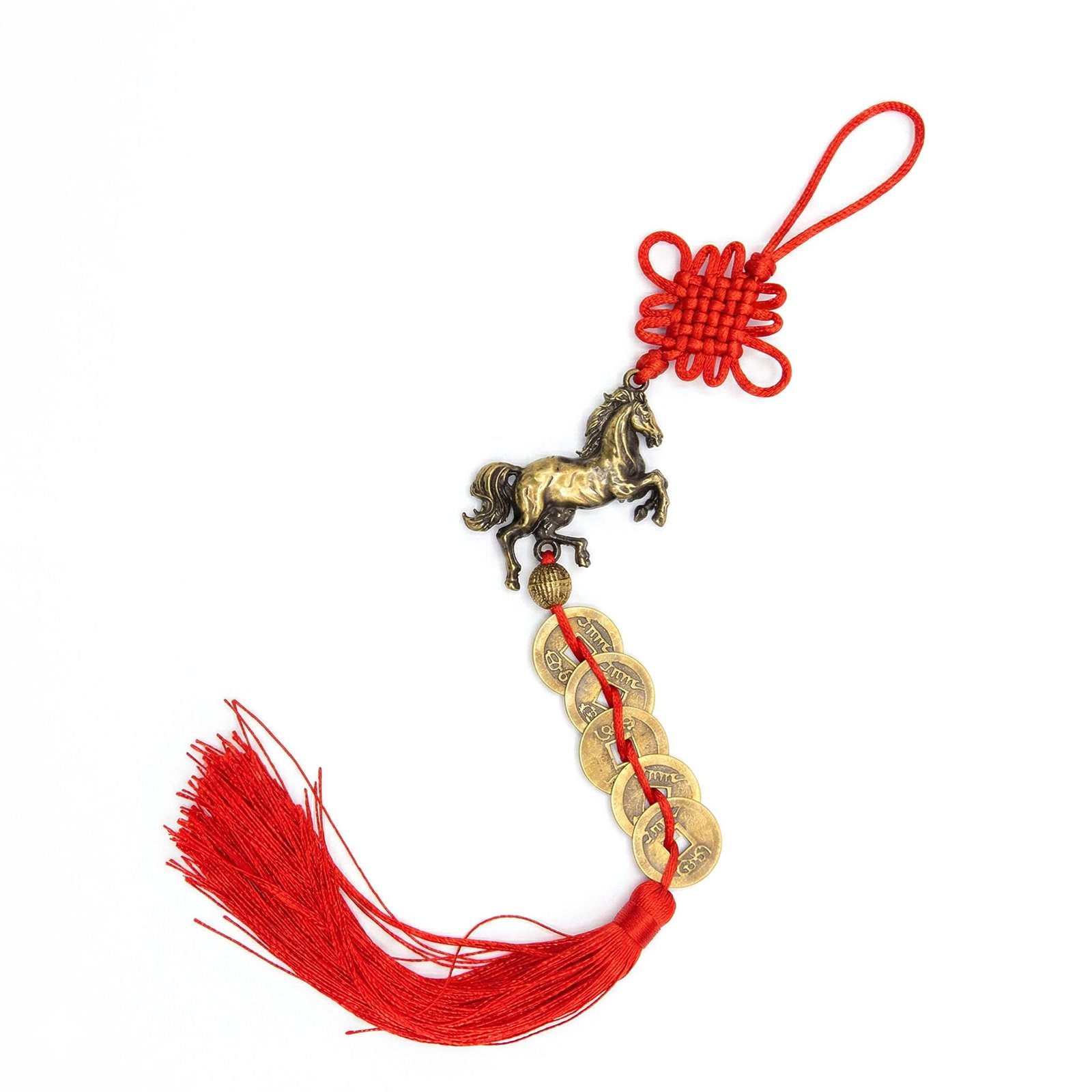 Colgante de caballo con monedas - Imagen 2