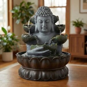 Fuente de agua Buda Cara con Caída