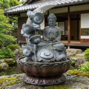 Fuente de agua Buda Luna