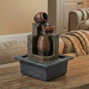 Fuente de agua Jarrones marrón