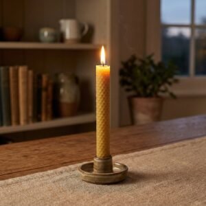 Vela cera miel natural mediana